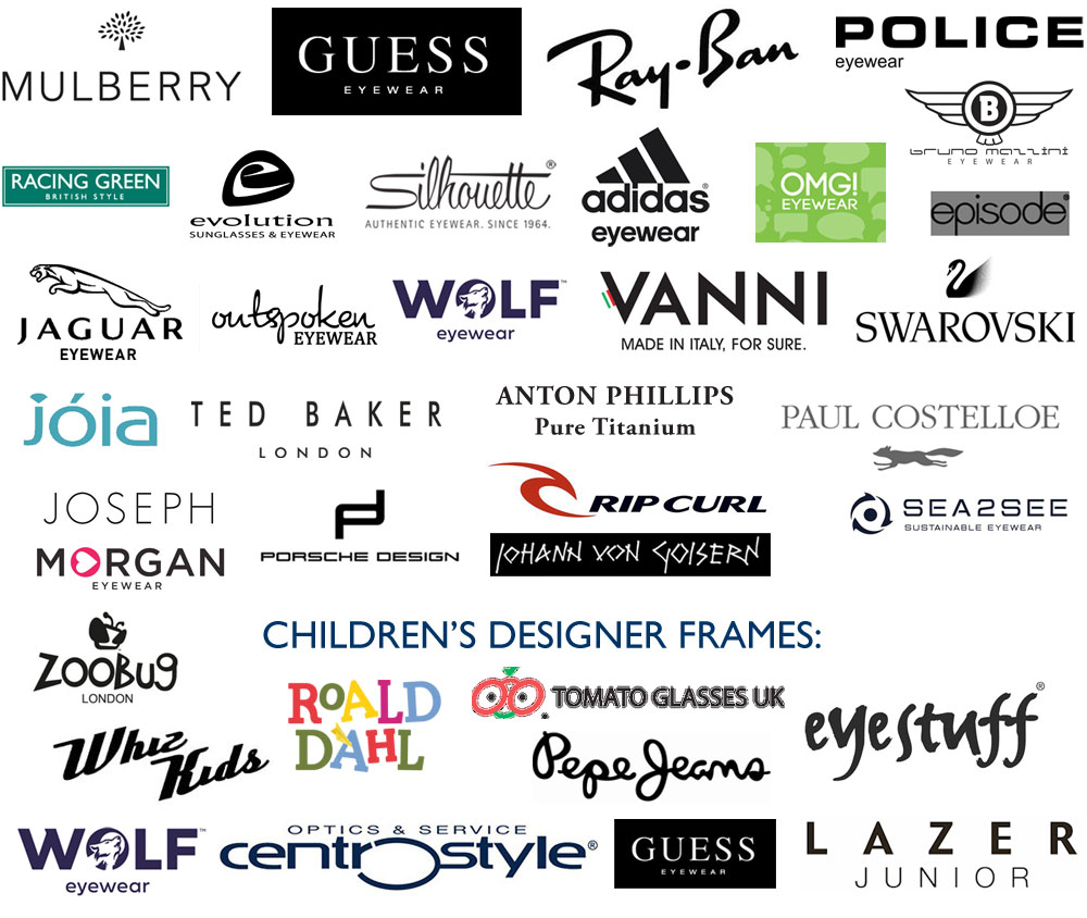 Designer eyewear for children and adults