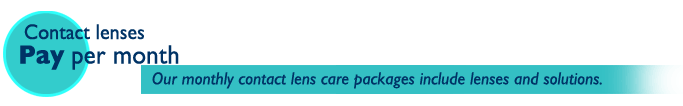 Pay per month contact lens packages
